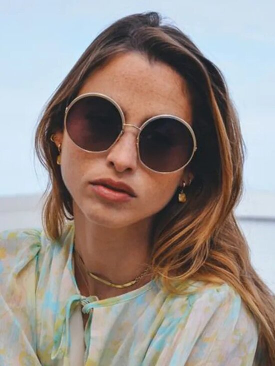 Dior Women Sunglasses Gold Bordeaux Gradient Round EVERDIOR R1U B0D1 BRAND NEW main image 11